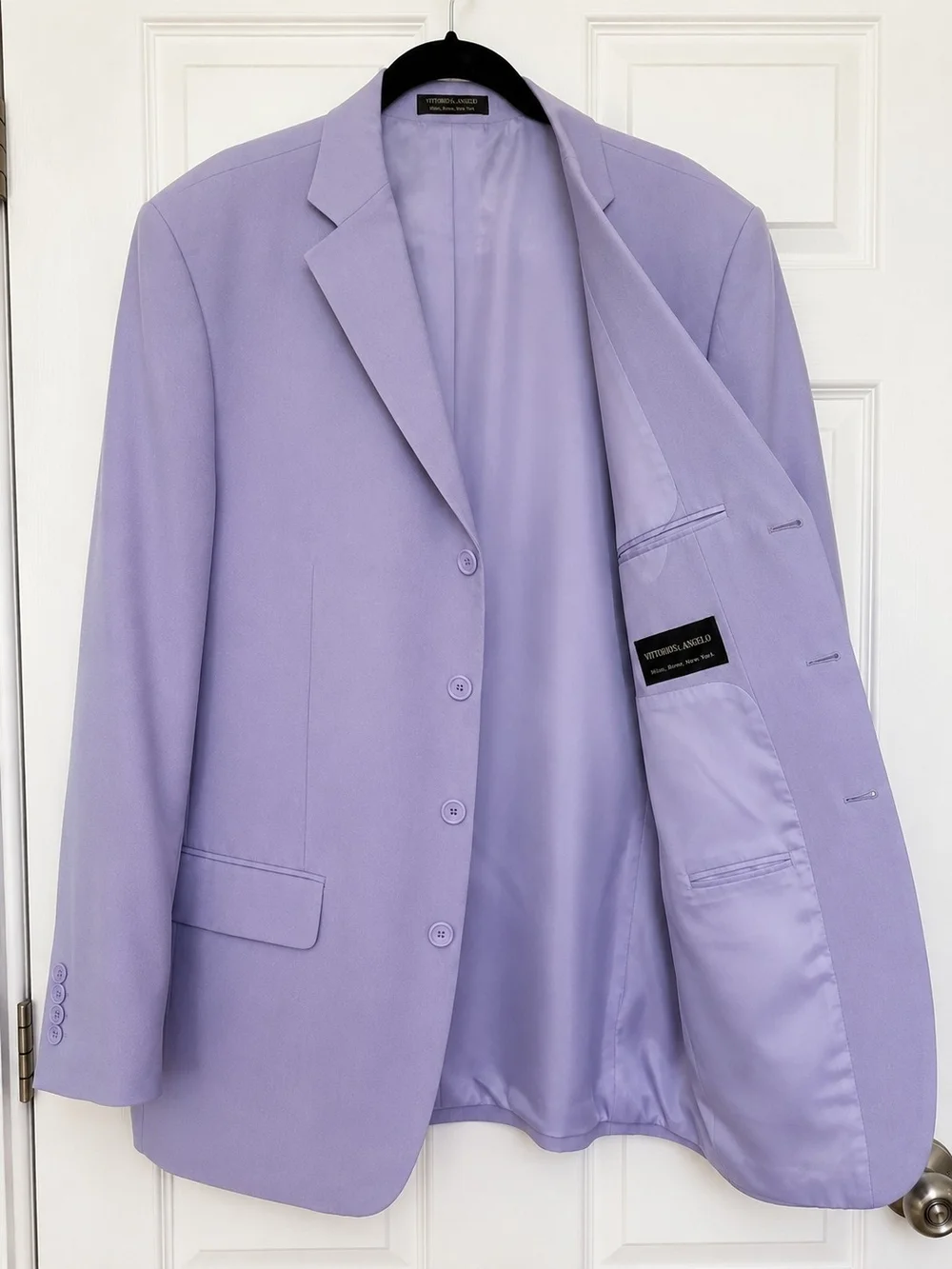 Rare Vittorio St. Angelo Lavender 2-Piece Men's Suit | Jacket & Pants